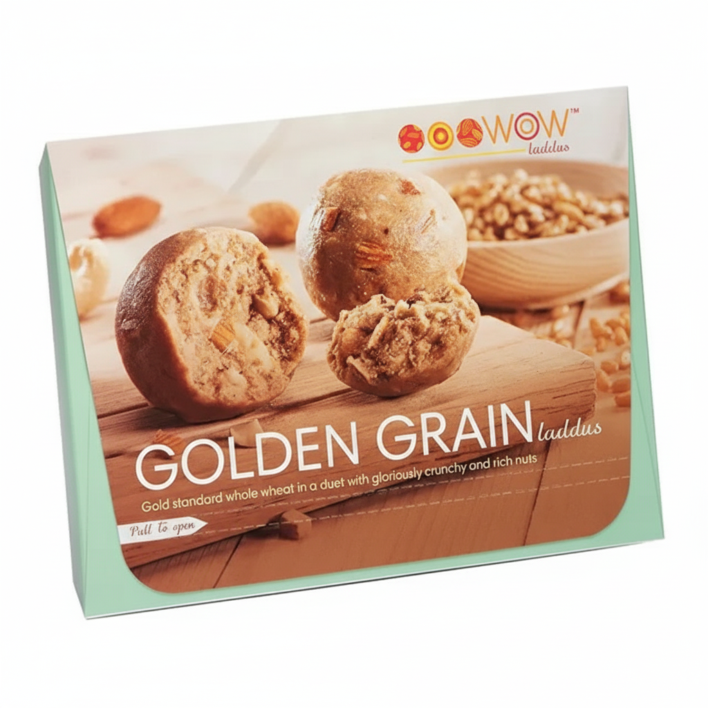 Golden Grain (12 pieces) Laddus box