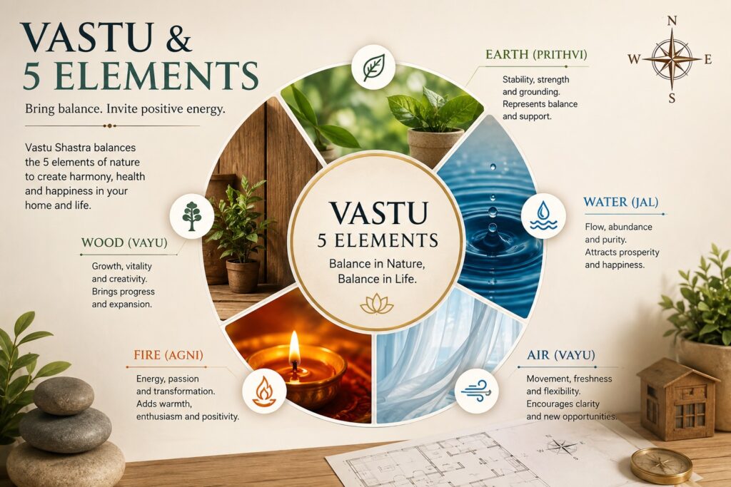 Vastu Directions and Five Elements