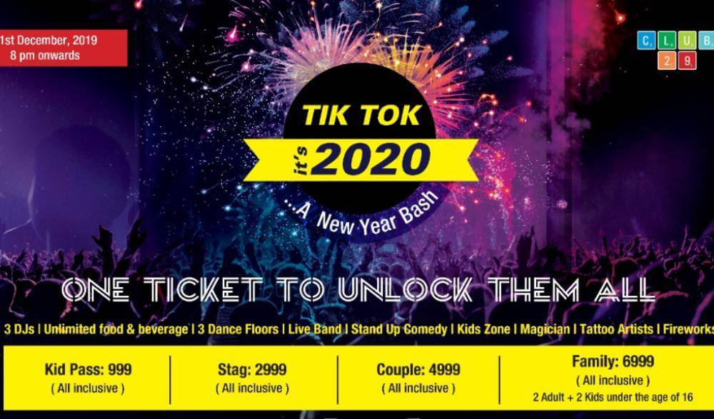 Tik- Tok It&#039;s 2020 New Year Bash Party &amp; Celebration for Family, in Wa in Wakad, PCMC, Pune